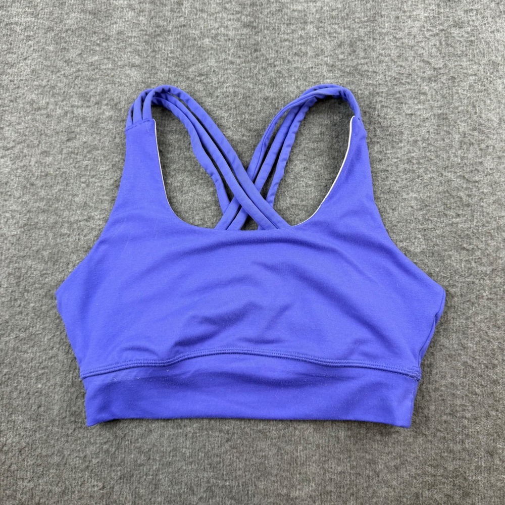 DSG Sports Bra Women's Size XS‎ Purple Strappy Criss Cross Back DAW11725